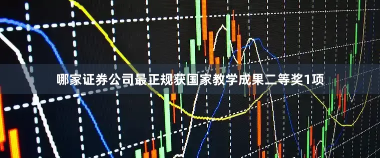 哪家证券公司最正规获国家教学成果二等奖1项