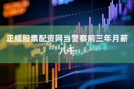 正规股票配资网当警察前三年月薪八千